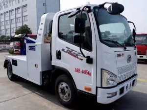 藍(lán)牌解放一拖一清障車